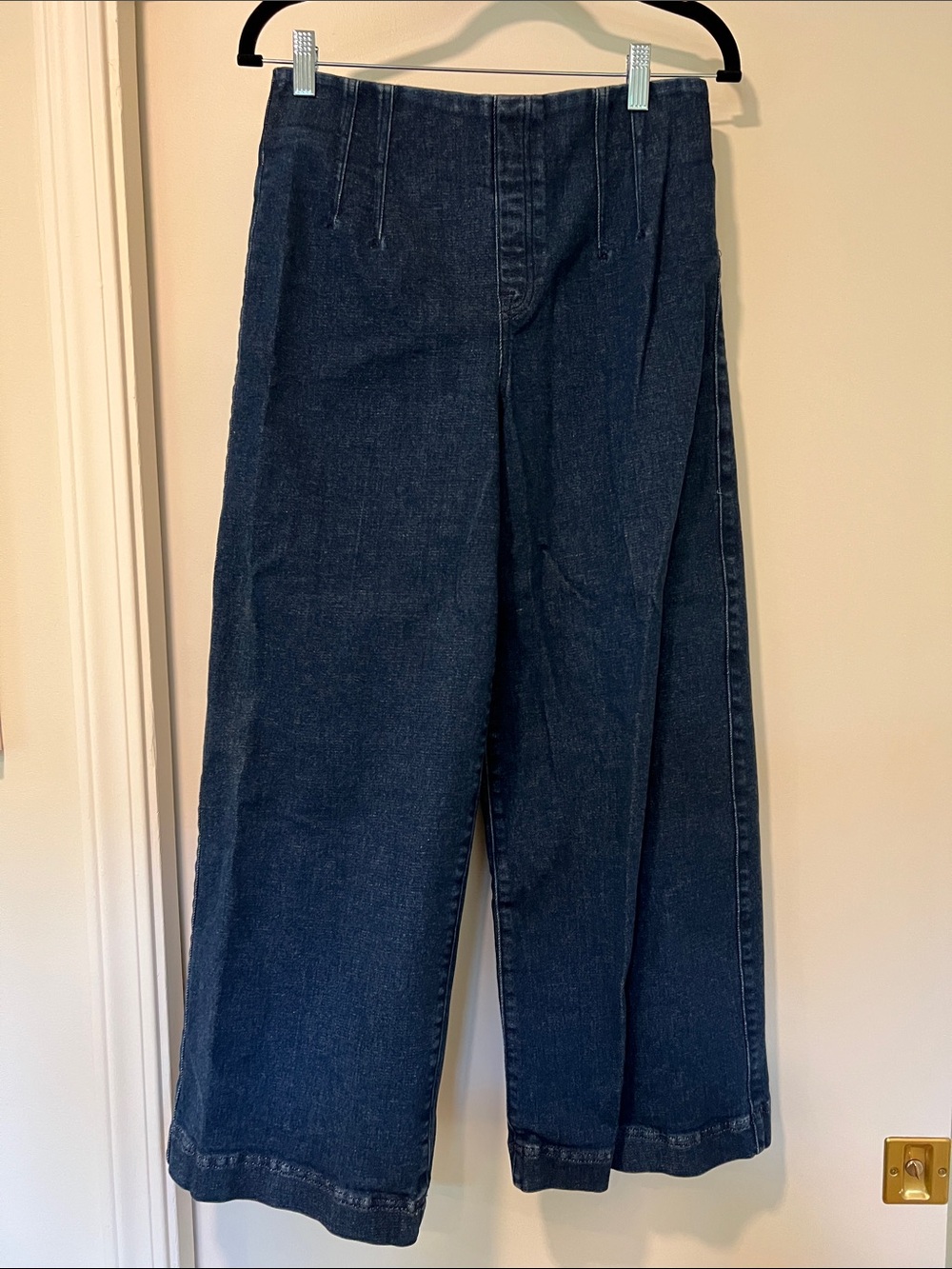 Spanx Cropped Wide Leg Jeans